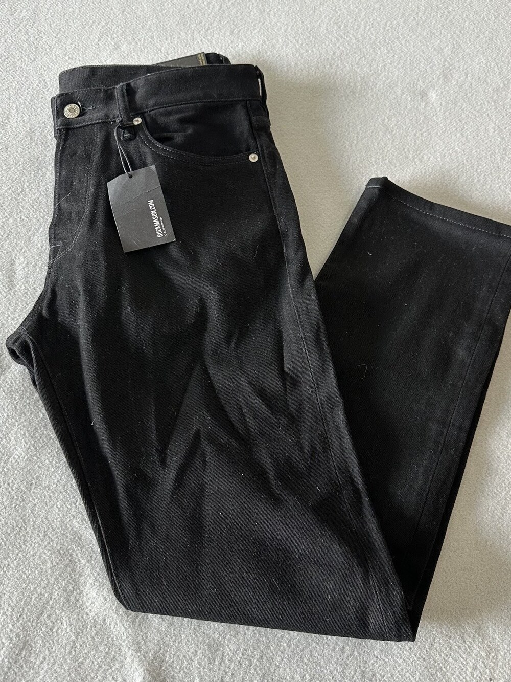 Buck Mason Maverick Slim Jeans Black Men's Sz 33 MSRP $148 NWT- [BA2]